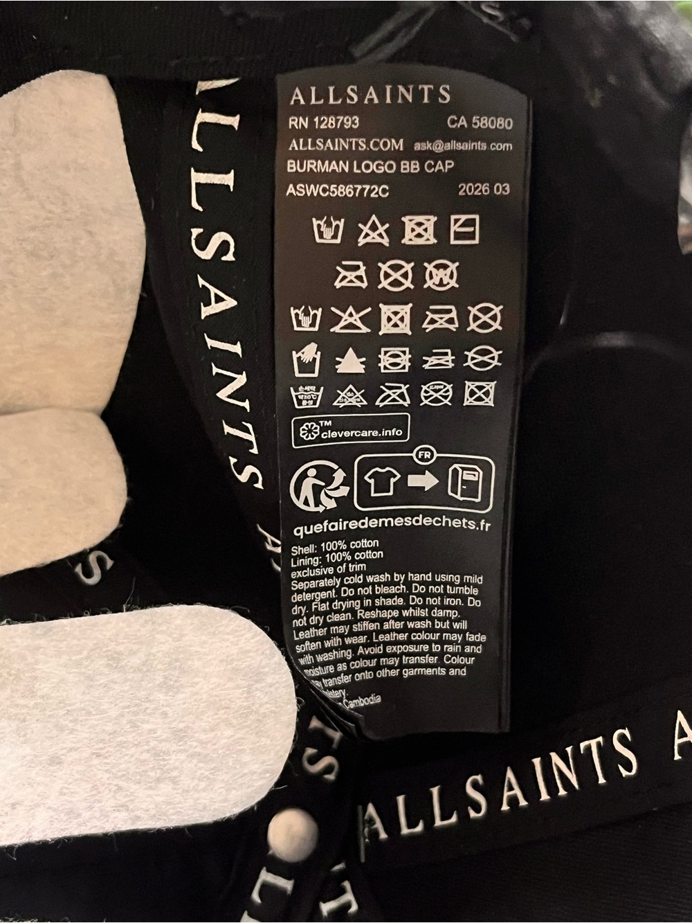 ALLSAINTS Embroidered Logo Baseball Cap - Picture 10 of 10